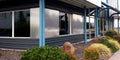 Exterior building industrial Polished aluminum diamond plate paneling for modern look available at onlinediamondplate.com
