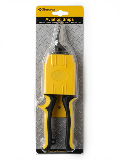 Diamond Plate Aviation Snips - 10" Straight Cut