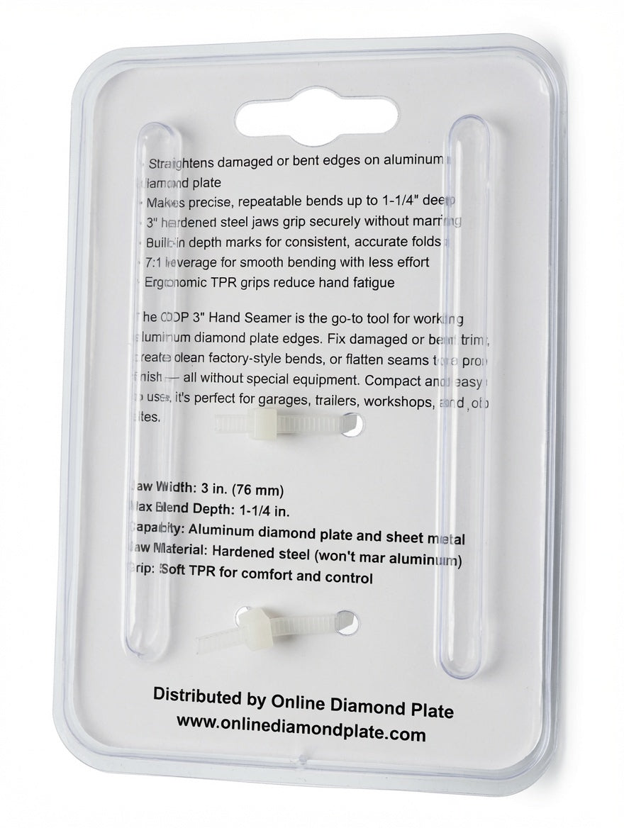 Diamond Plate Edge Straightener & Bending Tongs | Fairmont | 3" Jaw
