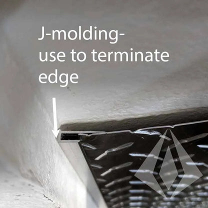 Wholesale Aluminum Edge Cap J-Trim Molding