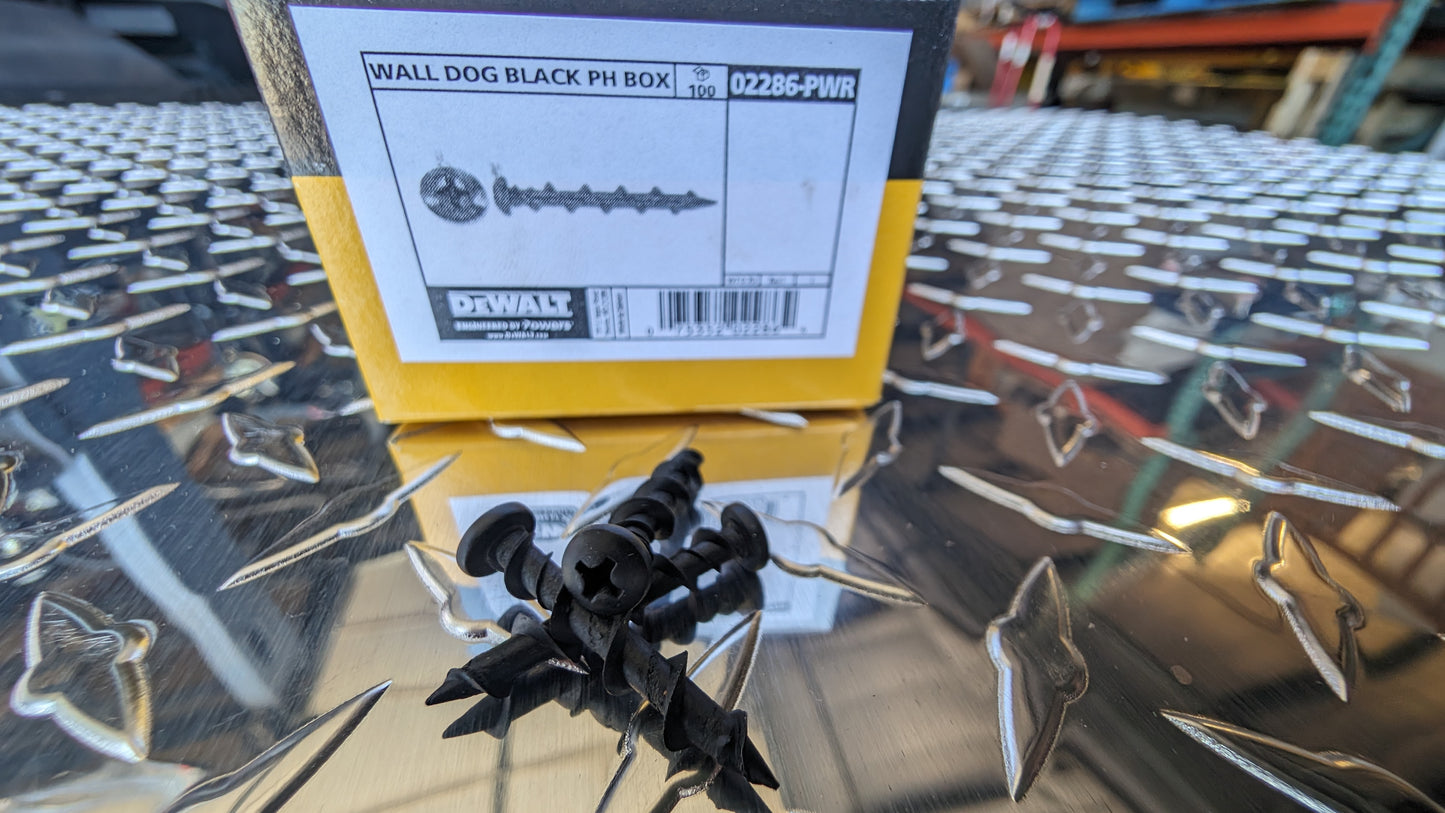 DeWalt 1/4" x 1-1/4" Wall Dog Pan Head Light Duty Anchor (100/Pkg.)