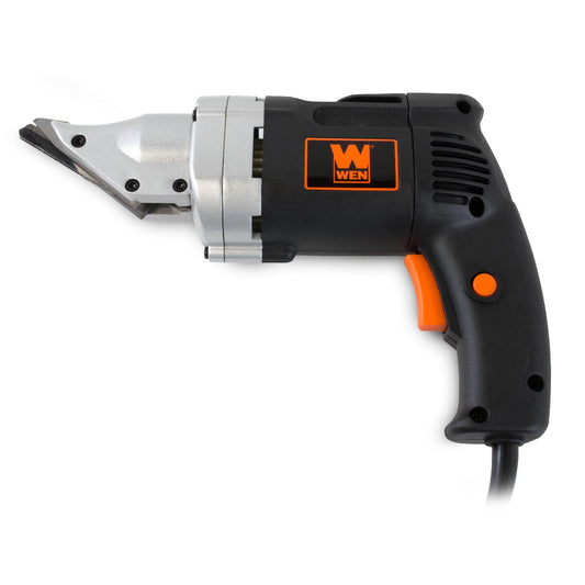 WEN 3650 Electric Swivel Head Metal Shear — Diamond Plate Cutting Tool | Cuts .025" to .045" Aluminum