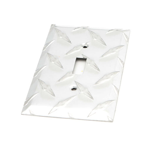 Aluminum Diamond Plate Cover Plate – Single Toggle
