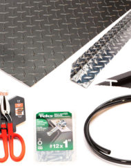 onlinediamondplate.com sells a kit to pimp your garage with diamond plate wall panels.