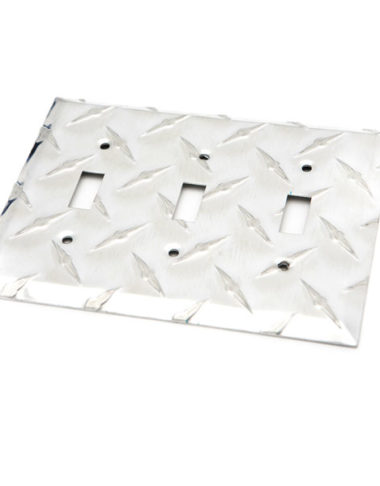 Diamondplate Outlet Cover Plates