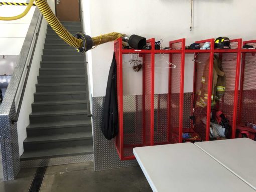.045" Diamond Plate installed in a fire station