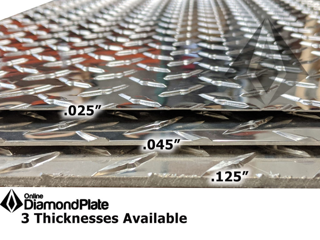 Diamond Plate Thickness Comparison