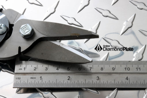 Aviation Snips for Diamond Plate Closeup